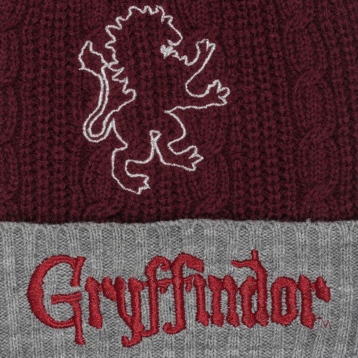 Gorro Harry Potter Gryffindor House Fur Pom Burdeos 1