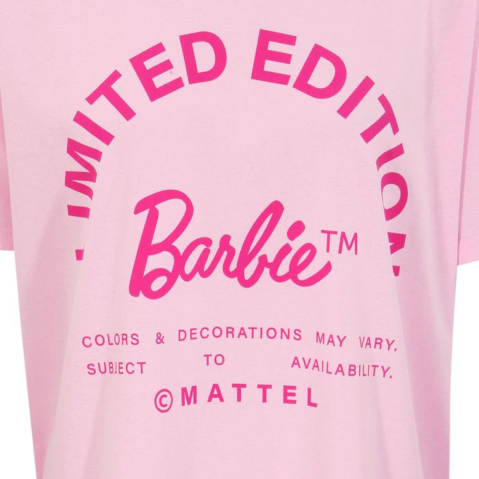 Camiseta de Manga Corta Barbie Limited Edition Rosa claro Unisex 2