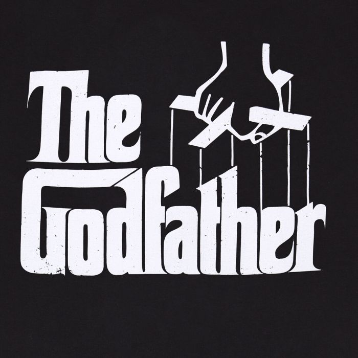 Camiseta de Manga Corta The Godfather Logo Negro Unisex 2