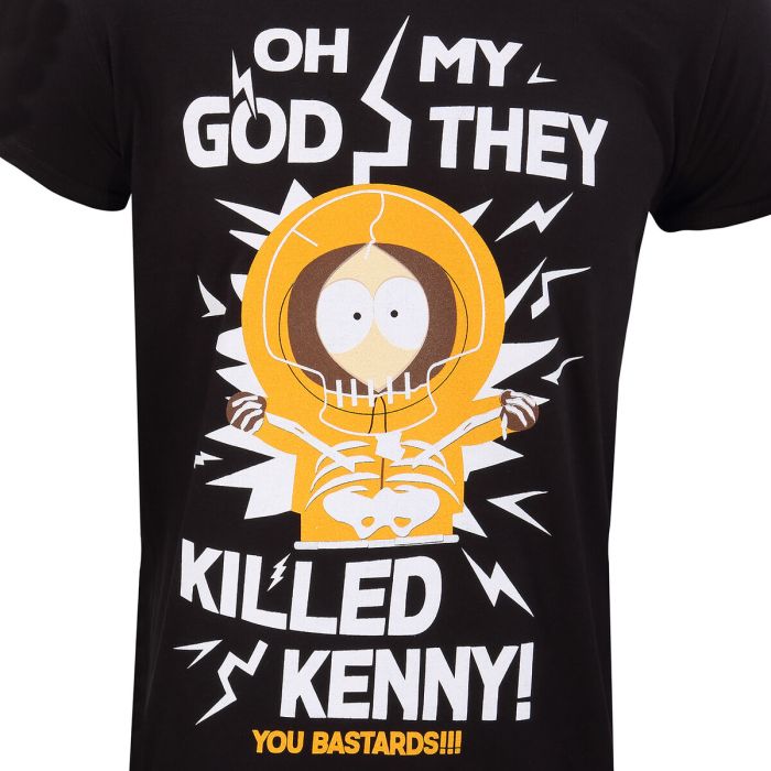 Camiseta de Manga Corta South Park They Killed Kenny Negro Unisex 2