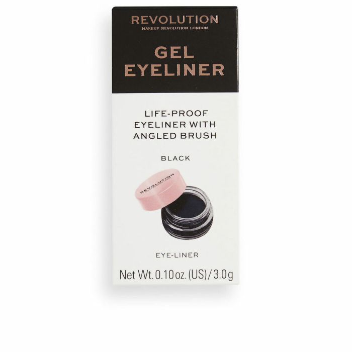Eyeliner Revolution Make Up Gel Eyeliner Gel Negro 3 g