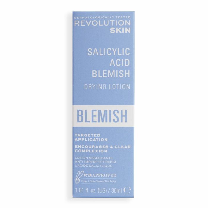 Loción Facial Revolution Skincare Overnight Targeted Blemish Calamine Ácido salicílico 30 ml 1