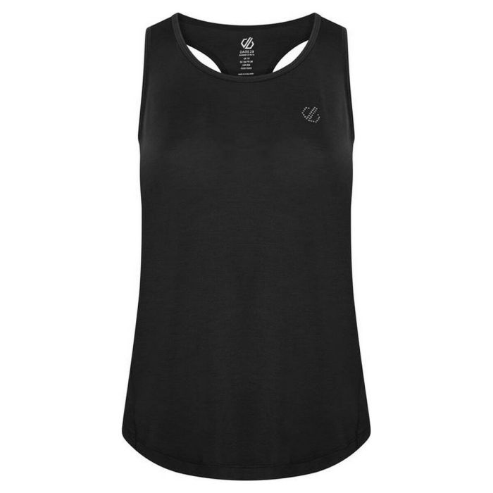 Camiseta de Tirantes Mujer Dare 2b Agleam Blanco Negro