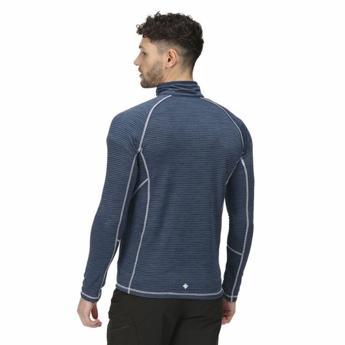 Camiseta de Manga Larga Hombre Regatta Yonder Half-Zip Azul oscuro 3