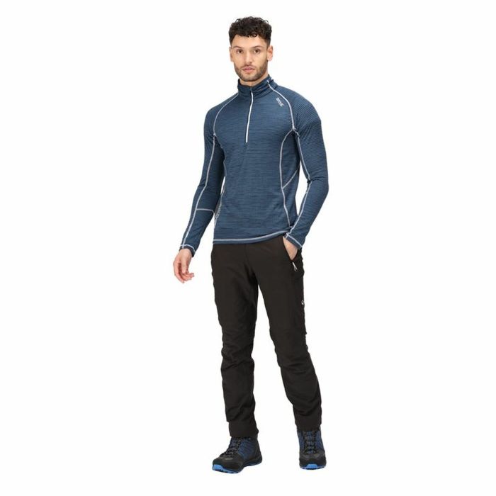 Camiseta de Manga Larga Hombre Regatta Yonder Half-Zip Azul oscuro 1