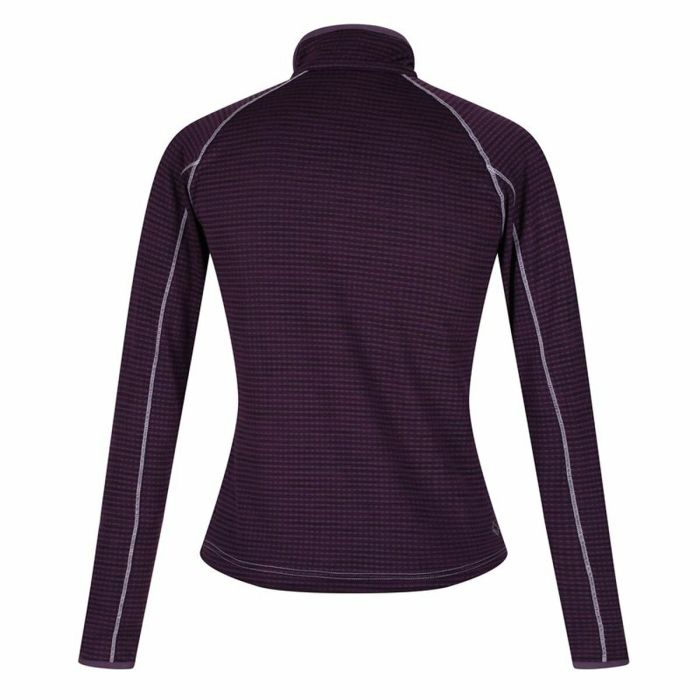 Camiseta de Manga Larga de Mujer Regatta Yonder Half-Zip Púrpura 6