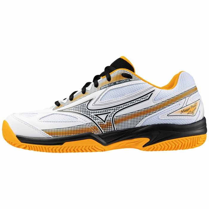 Zapatillas de Padel para Adultos Mizuno Break Shot 4 Blanco Naranja 4