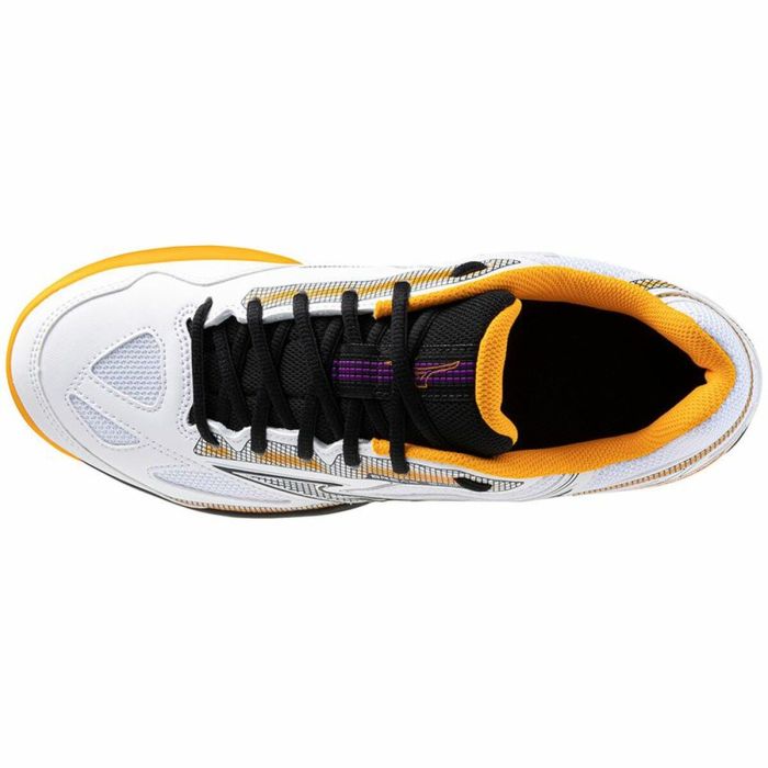 Zapatillas de Padel para Adultos Mizuno Break Shot 4 Blanco Naranja 2