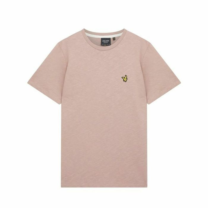 Camiseta de Manga Corta Lyle & Scott V1-Slub Rosa oscuro Hombre