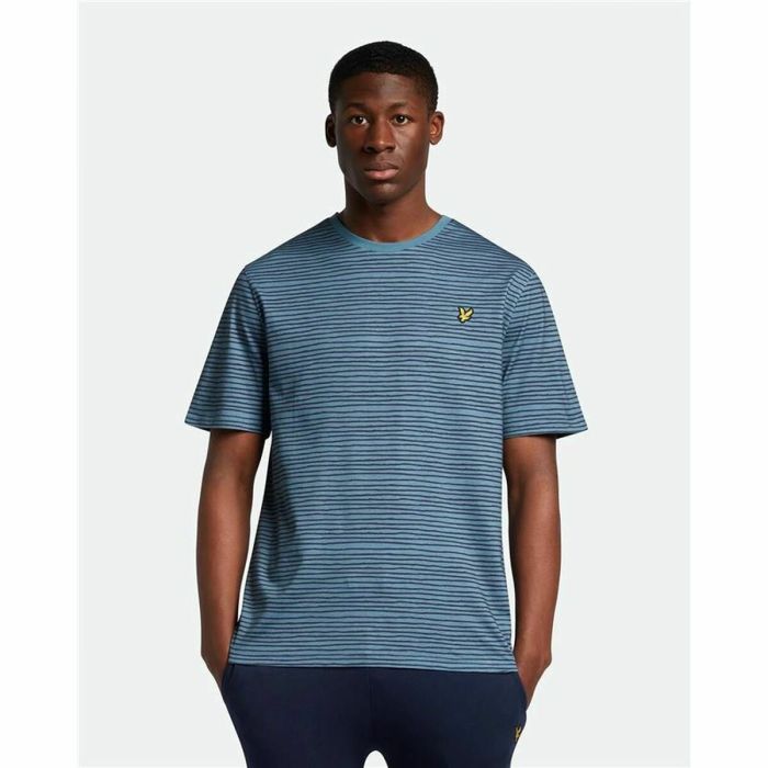 Camiseta de Manga Corta Lyle & Scott V1-Breton Stripe Azul Hombre 3