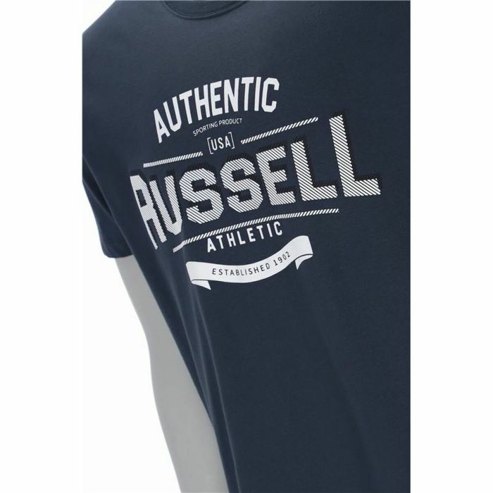 Camiseta de Manga Corta Hombre Russell Athletic Ara Azul oscuro 1