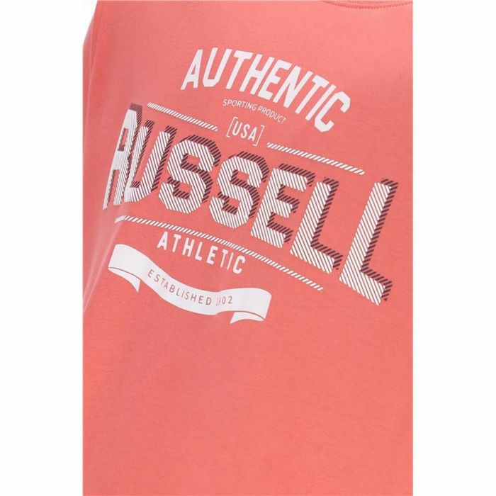 Camiseta de Manga Corta Hombre Russell Athletic Amt A30081 Naranja Coral 1