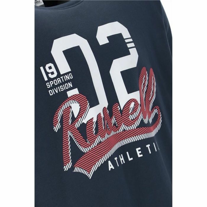 Camiseta de Manga Corta Hombre Russell Athletic Amt A30101 Azul oscuro 1