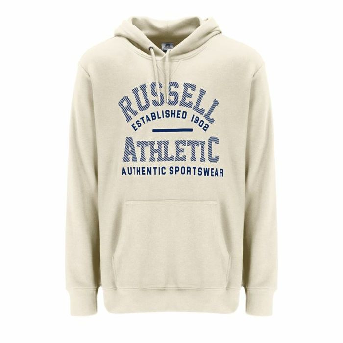 Sudadera con Capucha Hombre Russell Athletic A30151 Beige