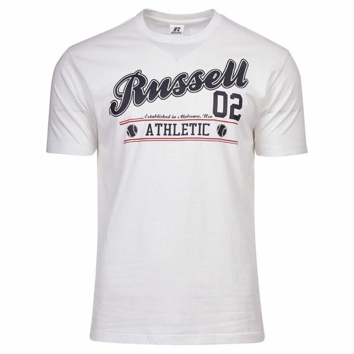 Camiseta de Manga Corta Russell Athletic Amt A30311 Blanco Hombre