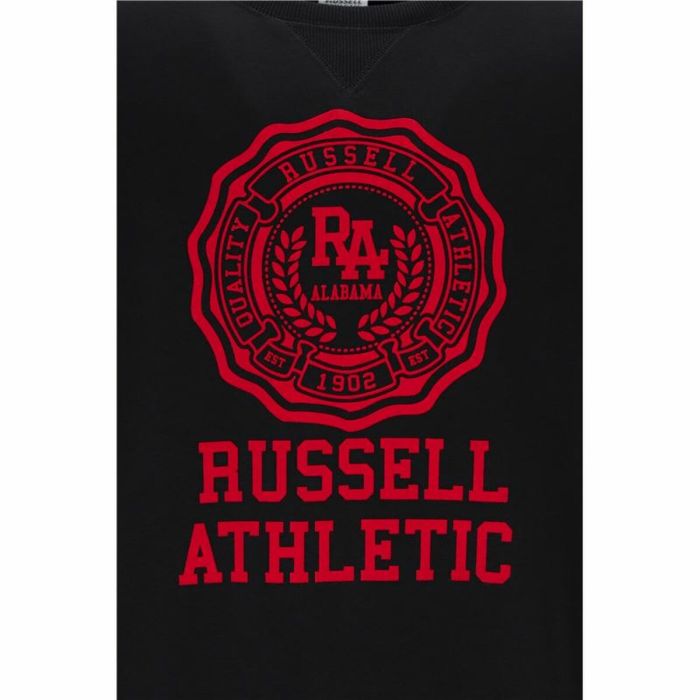 Sudadera sin Capucha Hombre Russell Athletic Ath Rose Negro 1