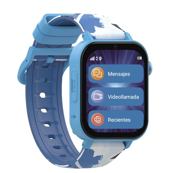 Reloj inteligente holawatch "x plus blue android" azul. conccorreas intercambiables, protector de pantalla y gps. un reloj inteligente que revolucionará la comunicación con tu hijo