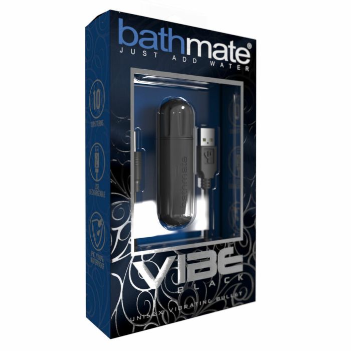 Bala Vibradora Bathmate Negro mate (8 cm)