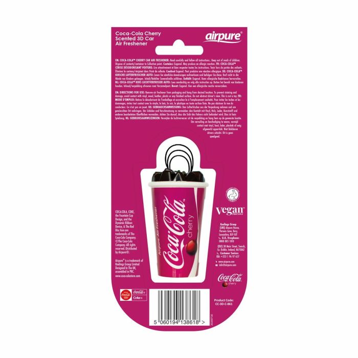 Ambientador para Coche PERCC3D861 Coca-Cola Cherry 2