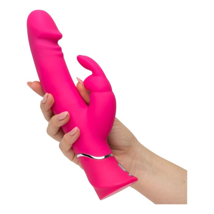 Vibrador Realistic Dual Density Happy Rabbit Rosa 1