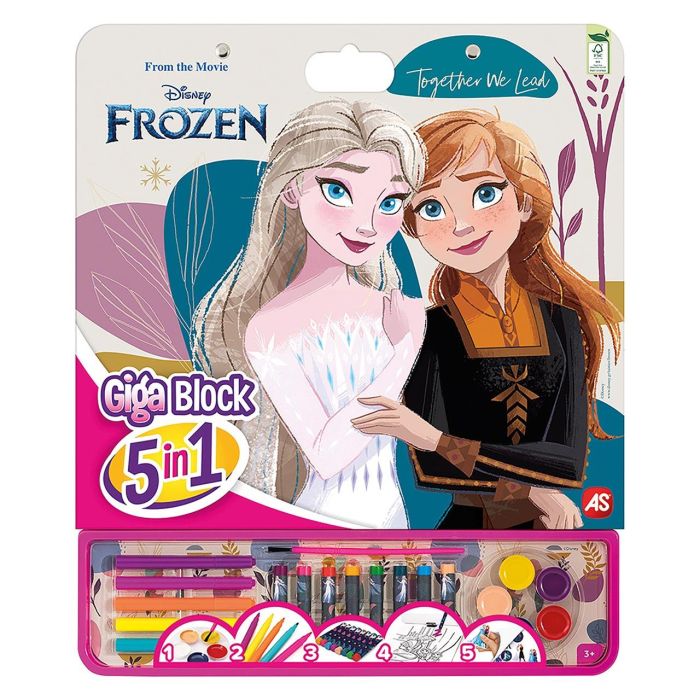 Actividades Giga Block 5 En 1 Frozen 21882 Cefa