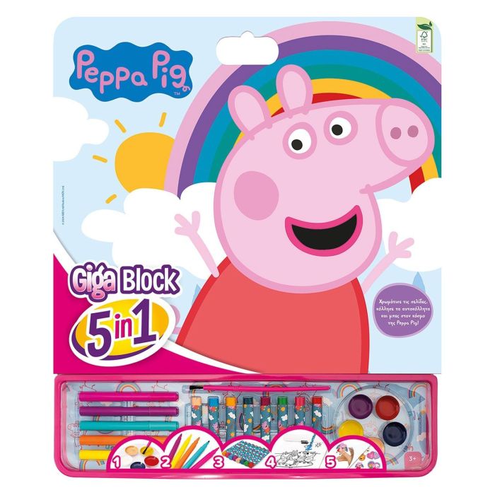 Actividades Giga Block 5 En 1 Peppa Pig 21883 Cefa