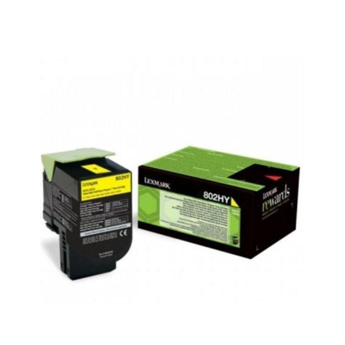 Toner Laser Lexmark 80C2Hye Amarillo 3000 Paginas