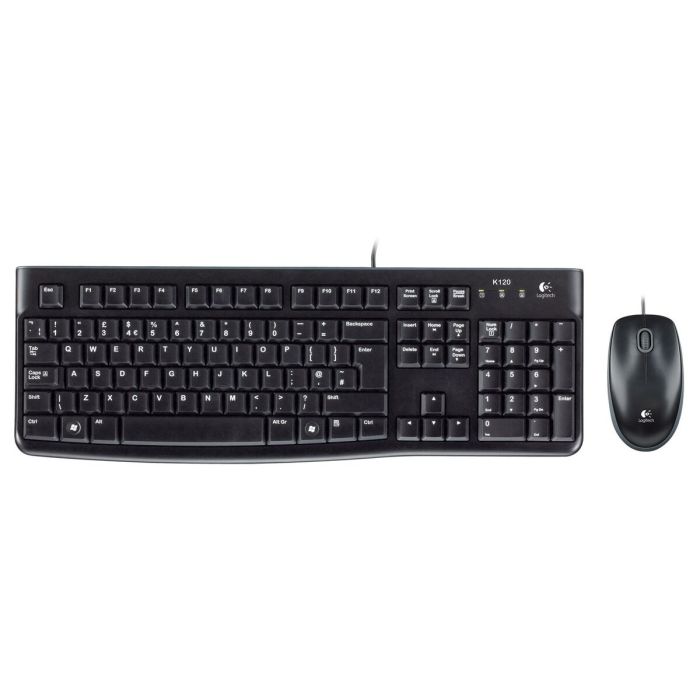 Teclado Logitech LGT-MK120-US Negro Holandés QWERTY 7 Teclado Logitech LGT-MK120-US Negro Holandés QWERTY 7