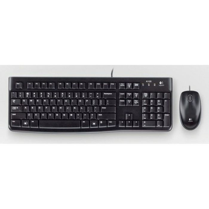 Teclado Logitech LGT-MK120-US Negro Holandés QWERTY 4 Teclado Logitech LGT-MK120-US Negro Holandés QWERTY 4