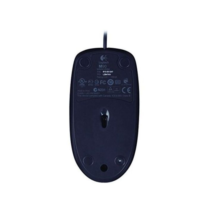 Logitech M90 ratón óptico 1000dpi USB negro 7