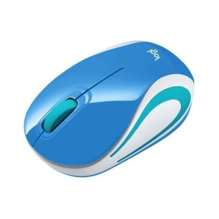 Ratón Inalámbrico Óptico Logitech LGT-M187BU Azul 1000 dpi 4