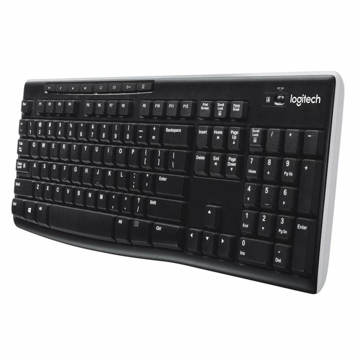 Teclado Inalámbrico Logitech K270 Negro Qwerty Español 2.4 GHz 3