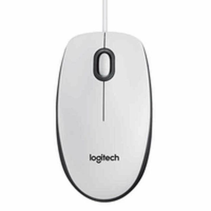 Logitech B100 Mouse White 910-003360