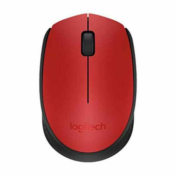 Ratón Inalámbrico Logitech M171/ Hasta 1000 DPI/ Rojo