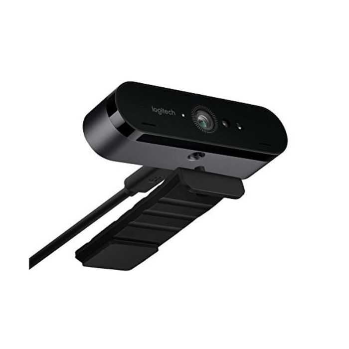 Webcam Logitech BRIO 4K Ultra HD RightLight 3 HDR Zoom 5x Streaming Infrarrojos Negro 7