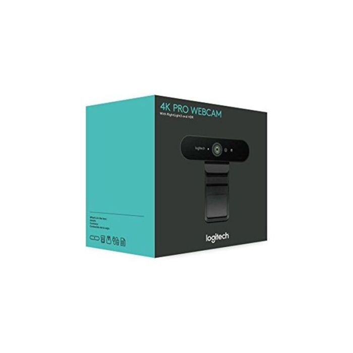 Webcam Logitech BRIO 4K Ultra HD RightLight 3 HDR Zoom 5x Streaming Infrarrojos Negro 3