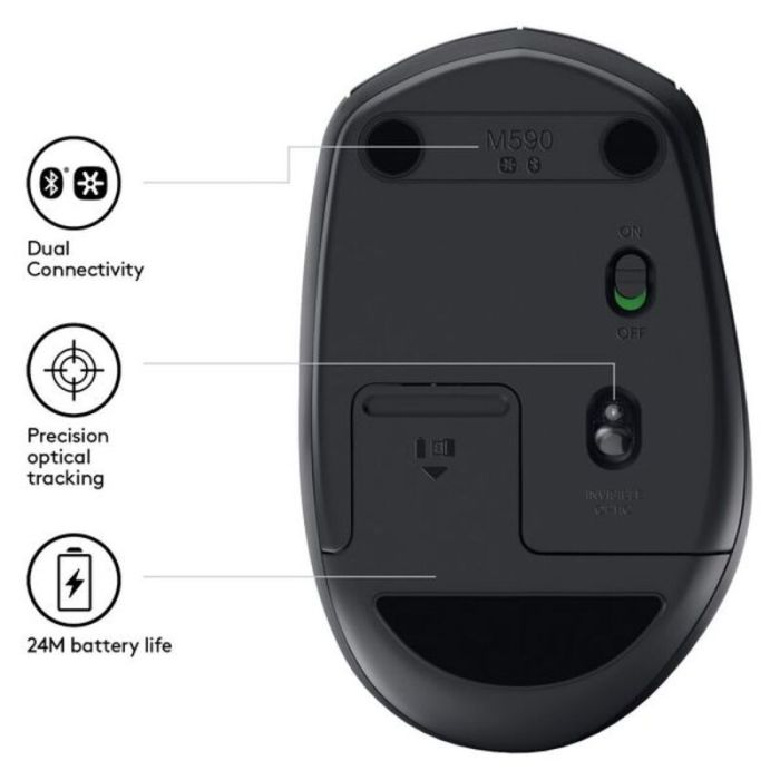 Ratón Inalámbrico Logitech 910-005197 3