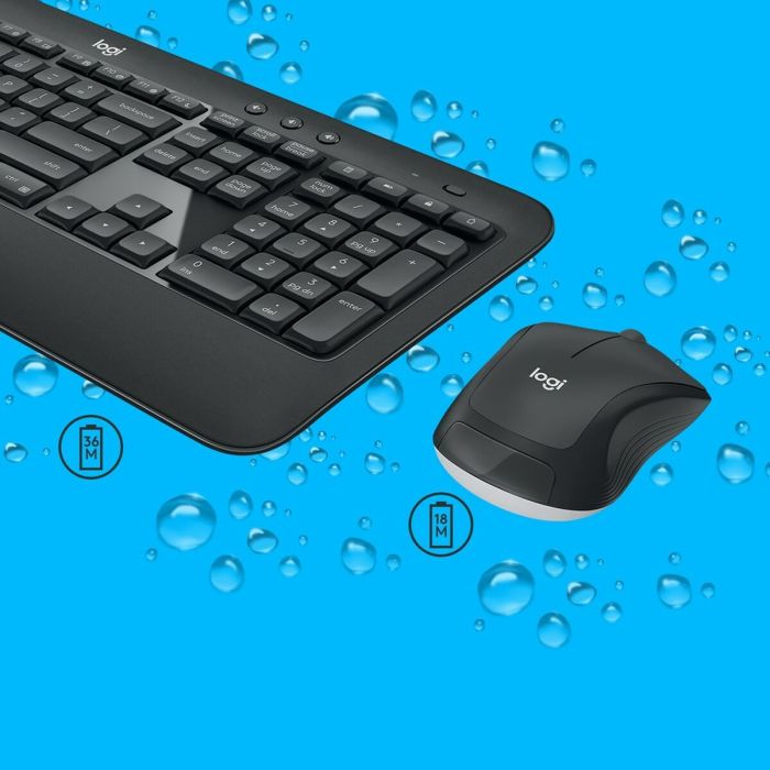 Teclado y Ratón Logitech 920-008685 Negro Qwerty US 7 Teclado y Ratón Logitech 920-008685 Negro Qwerty US 7