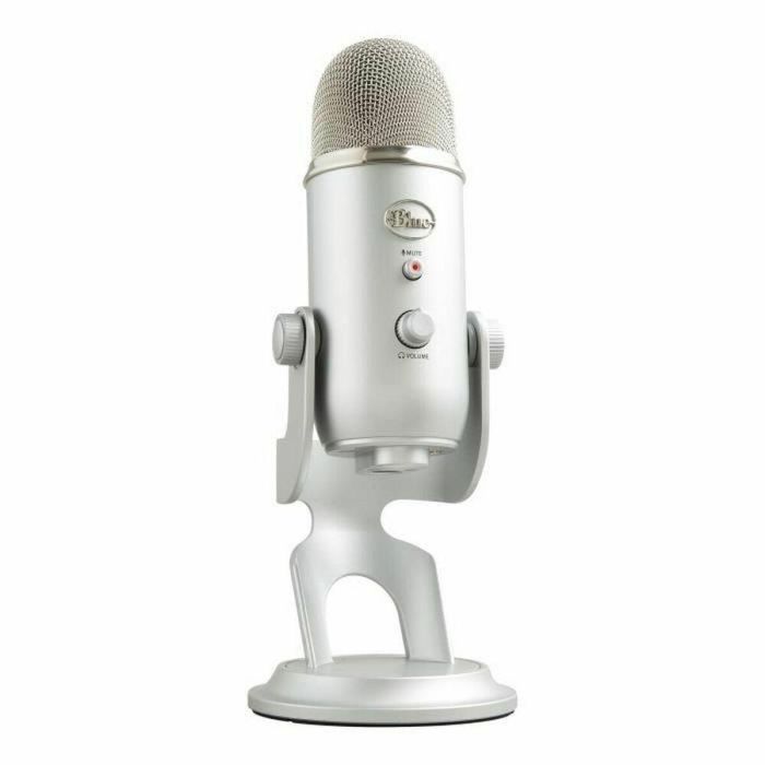 Micrófono Logitech Blue Yeti USB Mic Negro Plateado Micrófono Logitech Blue Yeti USB Mic Negro Plateado