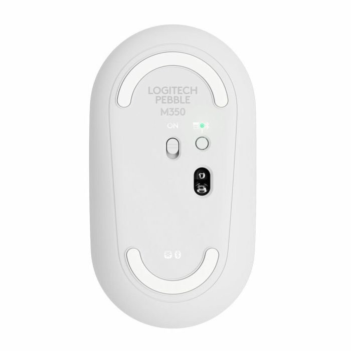 Ratón Inalámbrico Óptico Logitech Pebble M350 Blanco 1