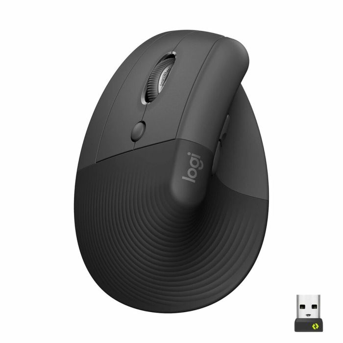 Ratón Ergonómico Óptico Logitech Lift Gris Acero 1