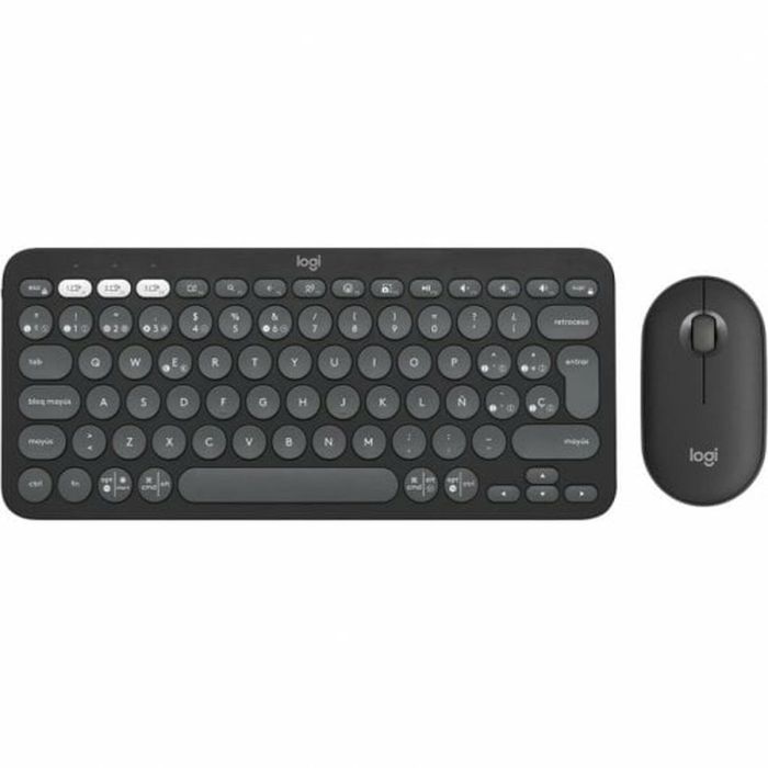 Teclado y Ratón Logitech Pebble 2 Combo Grafito Qwerty Español