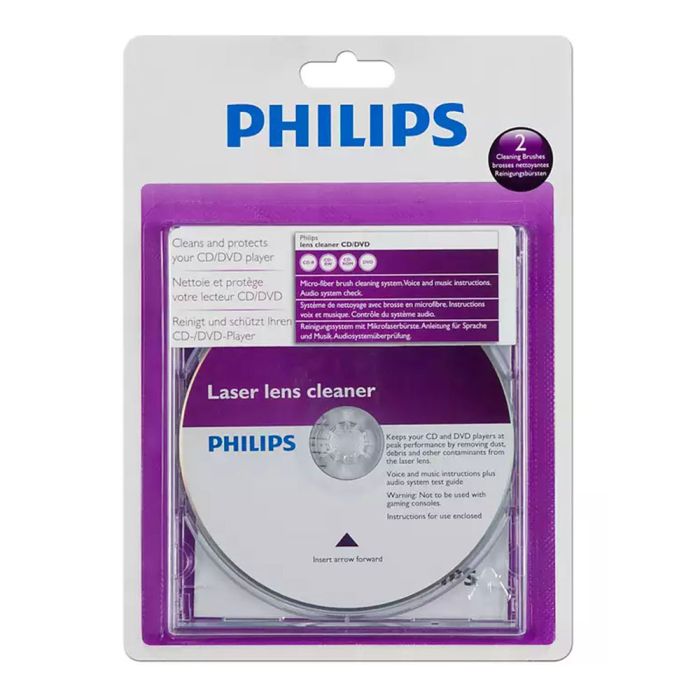 Cd limpiador de lente para reproductor cd/dvd svc2330/10 philips 1
