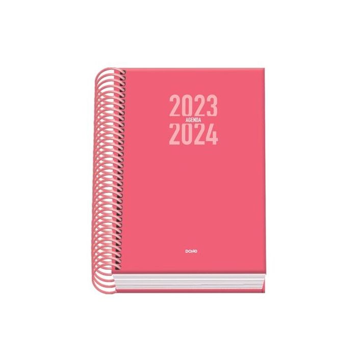 Dohe agenda escolar sigma a6 espiral dp cartón forrado rosa 2023-2024 Dohe agenda escolar sigma a6 espiral dp cartón forrado rosa 2023-2024