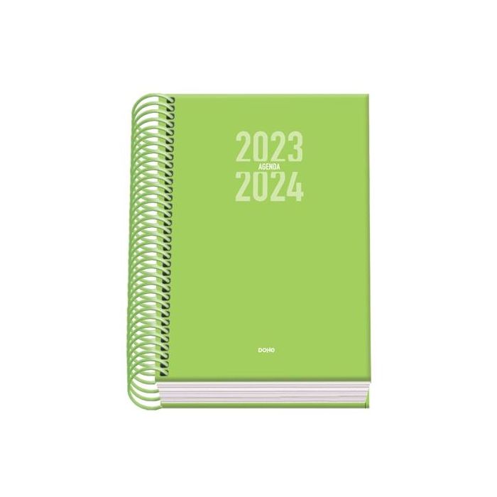 Dohe agenda escolar sigma a6 espiral dp cartón forrado verde 2023-2024 Dohe agenda escolar sigma a6 espiral dp cartón forrado verde 2023-2024