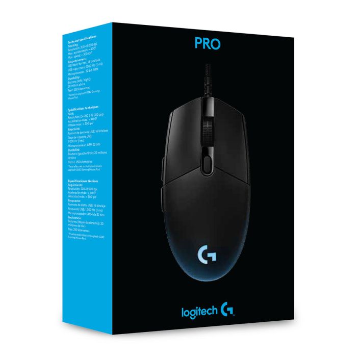 Ratón Gaming Logitech PRO Negro 13 Ratón Gaming Logitech PRO Negro 13