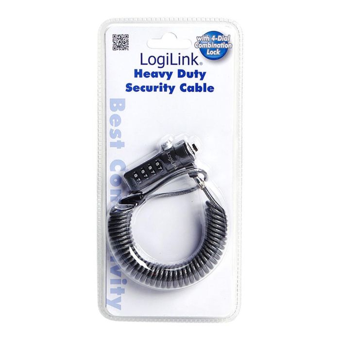 Cable antirrobo para portatil con combinacion 4 cifras negro logilink 1