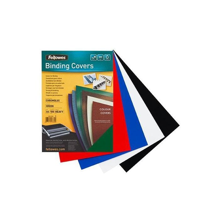 Fellowes Pack de 50 portadas cartón rojo a4 750 gr. Fellowes Pack de 50 portadas cartón rojo a4 750 gr.