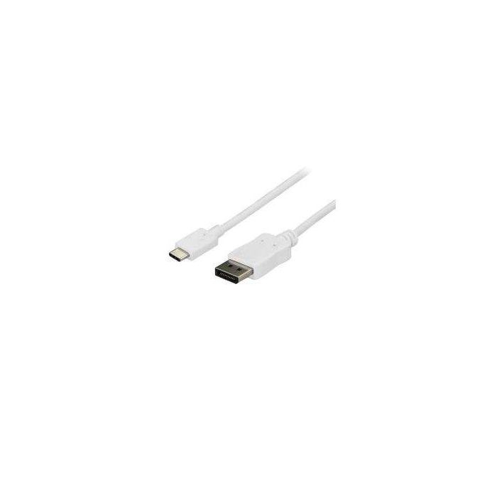 Adaptador USB C a DisplayPort Startech CDP2DPMM6W 1,8 m Blanco 1