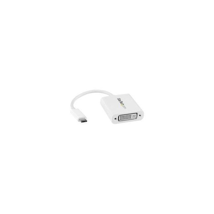 Adaptador USB C a DVI Startech CDP2DVIW Blanco